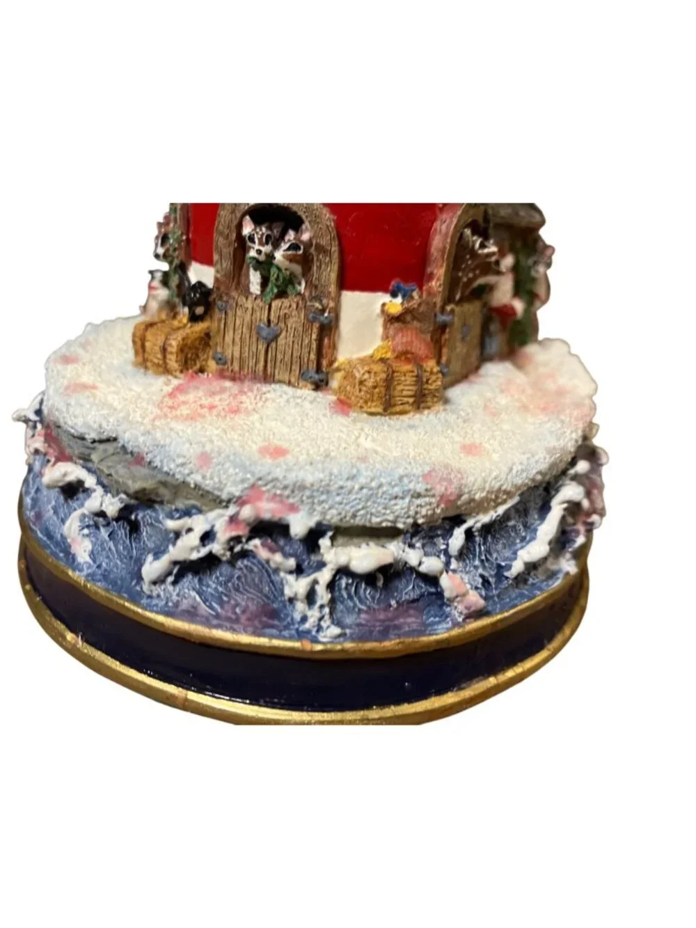 Danbury Mint Lighthouses of Christmas Candle Sticks Holder Figurines